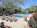 Enjoy the AZ sun in the gorgeous heated pool and spa area